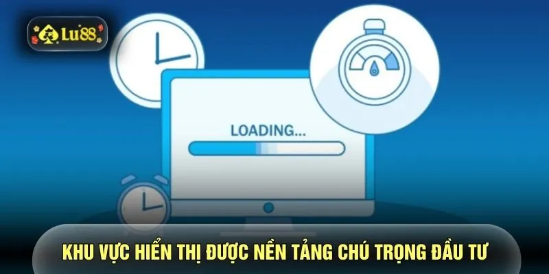 Khu vực hiển thị được nền tảng chú trọng đầu tư